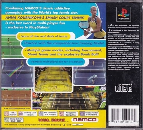 Anna Kournikovas Smash Court Tennis - PS1 (B Grade) (Genbrug)